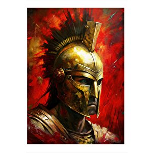 Miğferli Roma Askeri Art Mdf Poster 25cmx 35cm 25x35 cm