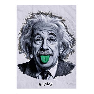 Albert Einstein Hediyelik Mdf Tablo 35cm X50cm 35x50 cm