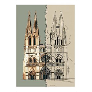 Bina Eskizi Art Mdf Tablo 25cmx 35cm 25x35 cm