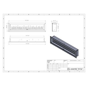 Kormet 180 - Isıtmasız Elektrikli Şömine