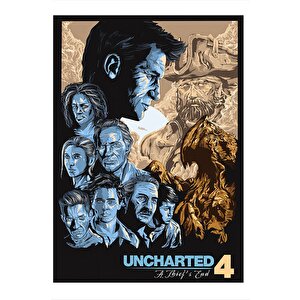 Uncharted 4 Bir Hırsızın Sonu Hediyelik Ahşap Tablo 25cmx 35cm
