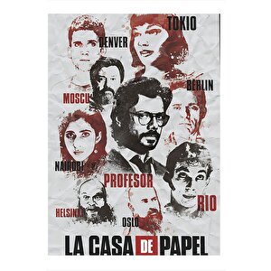 La Casa De Papel Art Mdf Poster 50cmx 70cm 50x70 cm