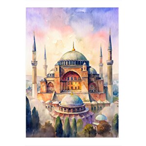 Eski Zamanlarda Ayasofya Art Mdf Tablo 25cmx 35cm 25x35 cm