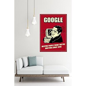 96'da Kurulan  Doktor Google Mdf Tablo 70cmx 100cm 70x100 cm