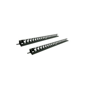 42u 800mm Kabinler Için Dikey Kablo Düzenleyici Siyah 2 Yıl Üretici Garantili