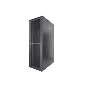 42u 600x1000mm 19'' Dikili Tip Server Rack Kabinet Siyah 2 Yıl Üretici Garantili