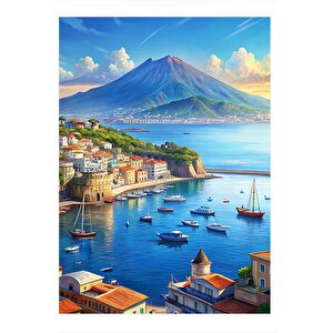 Limandaki Gemiler Hediyelik Ahşap Tablo 25cmx 35cm 25x35 cm