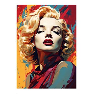 Marilyn Monroe Tasarım Ahşap Tablo 35cm X50cm 35x50 cm