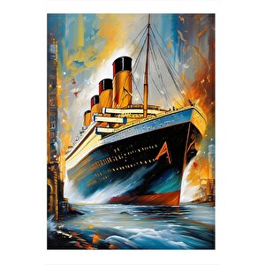 Titanic Yolcu Gemisi Mdf Poster 35cm X50cm 35x50 cm