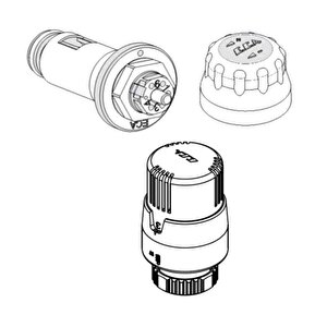 4 Adet Eca Termostatik Trv4 Kafa Grubu 41,3mm 602120813
