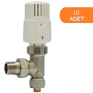 10 Adet Eca Trv4 Termostatik Köşe Radyatör Valfi Pex Köşe 602120780