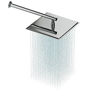 Aqua Bagno Mega Kare  Tepe Duşu , Paslanmaz Krom ,30x30 Cm.