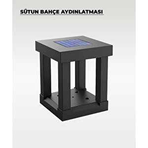 30 W. Solar Sütun Bahçe Aydınlatması 4000k Gün Işığı