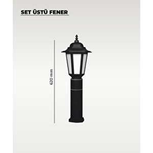 62 Cm E-27 Duylu Set Üstü Fener Bahçe Aydınlatması 2 Adet
