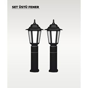 62 Cm E-27 Duylu Set Üstü Fener Bahçe Aydınlatması 2 Adet