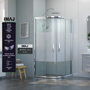İmaj Mode Ice Oval Duşakabin A-5480*90 H190 80x90 cm