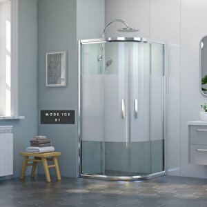 İmaj Mode Ice Oval Duşakabin A-5495*95 H:190 95x95 cm
