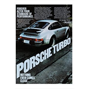 Porsche Spor Araba Desenli Ahşap Tablo 50cmx 70cm 50x70 cm