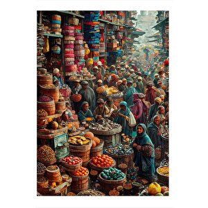 Baharat Pazarı Model Mdf Tablo 35cm X50cm 35x50 cm