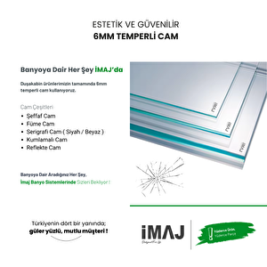 İmaj  Mode Ice 1 Sabit 1 Sürgü Duşakabin A-54 133