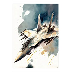 F14 Tomcat Jet Fighter Dekoratif Mdf Tablo 25cmx 35cm 25x35 cm