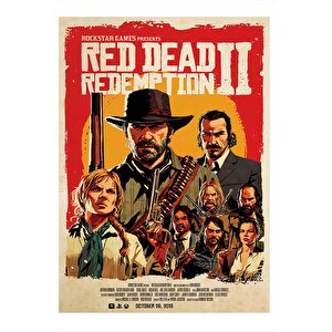 Red Dead Redemption 2 Mdf Tablo 35cm X50cm 35x50 cm