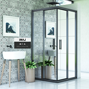 Mia Reflekte Cam Kare Duşakabin 90*90 H190 - H:190 Cm 90x90 cm