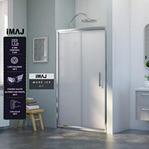 İmaj Mode Ice 1 Sabit 1 Sürgü Duşakabin A-7 141 Cm H:190 141 cm