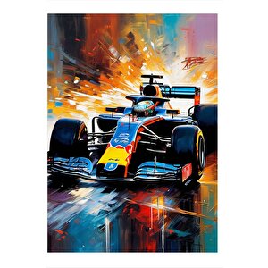 Formula 1 Aracı Tasarım Mdf Tablo 35cm X50cm 35x50 cm
