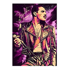 Freddie Mercury Queen Grubu Hediyelik Ahşap Tablo 35cm X50cm 35x50 cm