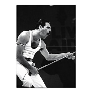 Fredie Mercury Dekoratif Ahşap Tablo 70cmx 100cm 70x100 cm