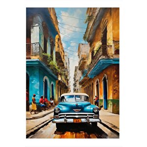Küba Havana Hediyelik Mdf Tablo 25cmx 35cm 25x35 cm