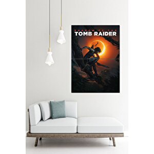 Tomb Raider Model Ahşap Tablo 70cmx 100cm 70x100 cm