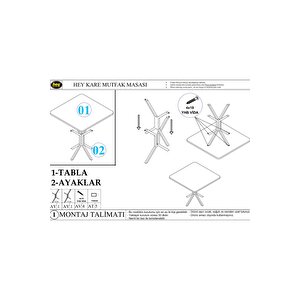 Tepe Ceviz Beyaz Mutfak Yemek Masası Balkon Masası Kavisli Köşe Beyaz Ayak 70 Cm