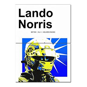 Formula 1 Lando Norris Dekoratif Mdf Tablo 70cmx 100cm 70x100 cm