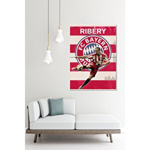 Ribery Futbolcu Dekoratif Mdf Tablo 70cmx 100cm 70x100 cm