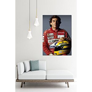 Ayrton Senna Formula 1 Hediyelik Ahşap Tablo 70cmx 100cm 70x100 cm