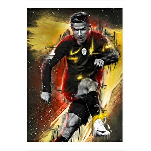 Cristiano Ronaldo Model Ahşap Tablo 35cm X50cm 35x50 cm