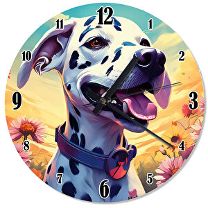 101 Dalmaçyalı Sevimli Köpek Desenli Duvar Saati