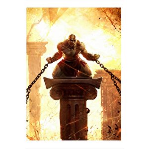 God Of War Model Ahşap Tablo 25cmx 35cm 25x35 cm
