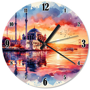 Ortaköy Camii Baskılı Duvar Saati