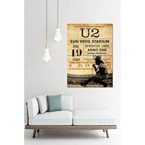 U2 Konser Afişi Mdf Tablo 70cmx 100cm 70x100 cm