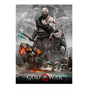 God Of War Model Ahşap Tablo 25cmx 35cm 25x35 cm