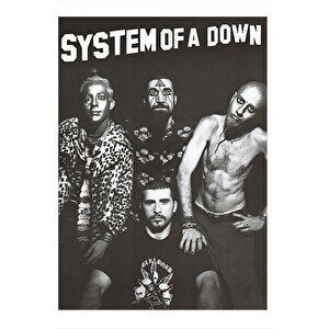 System Of A Down Dekoratif Ahşap Tablo 25cmx 35cm