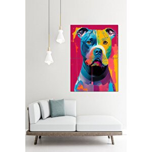 Gökkuşaı Pitbull Mdf Tablo 70cmx 100cm 70x100 cm