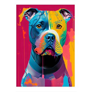 Gökkuşaı Pitbull Mdf Tablo 35cm X50cm 35x50 cm