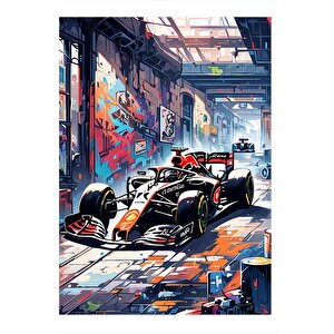 Formula 1 Aracı Tasarım Mdf Tablo 25cmx 35cm 25x35 cm