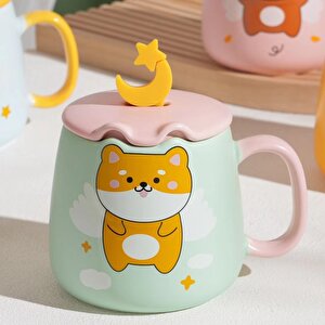 Uçan Köpek Serami̇k Kupa, Renkli̇, 10x8 Sarı