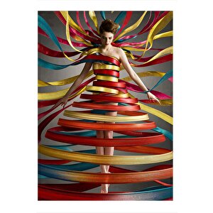 Şerit Şeklinde Kıyafet Hediyelik Mdf Tablo 25cmx 35cm