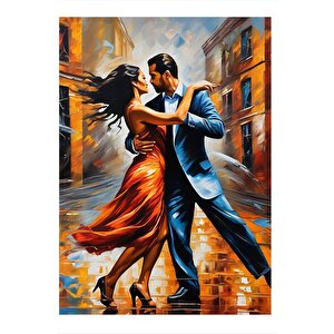 Dans Eden Çift Modern Mdf Tablo 25cmx 35cm 25x35 cm